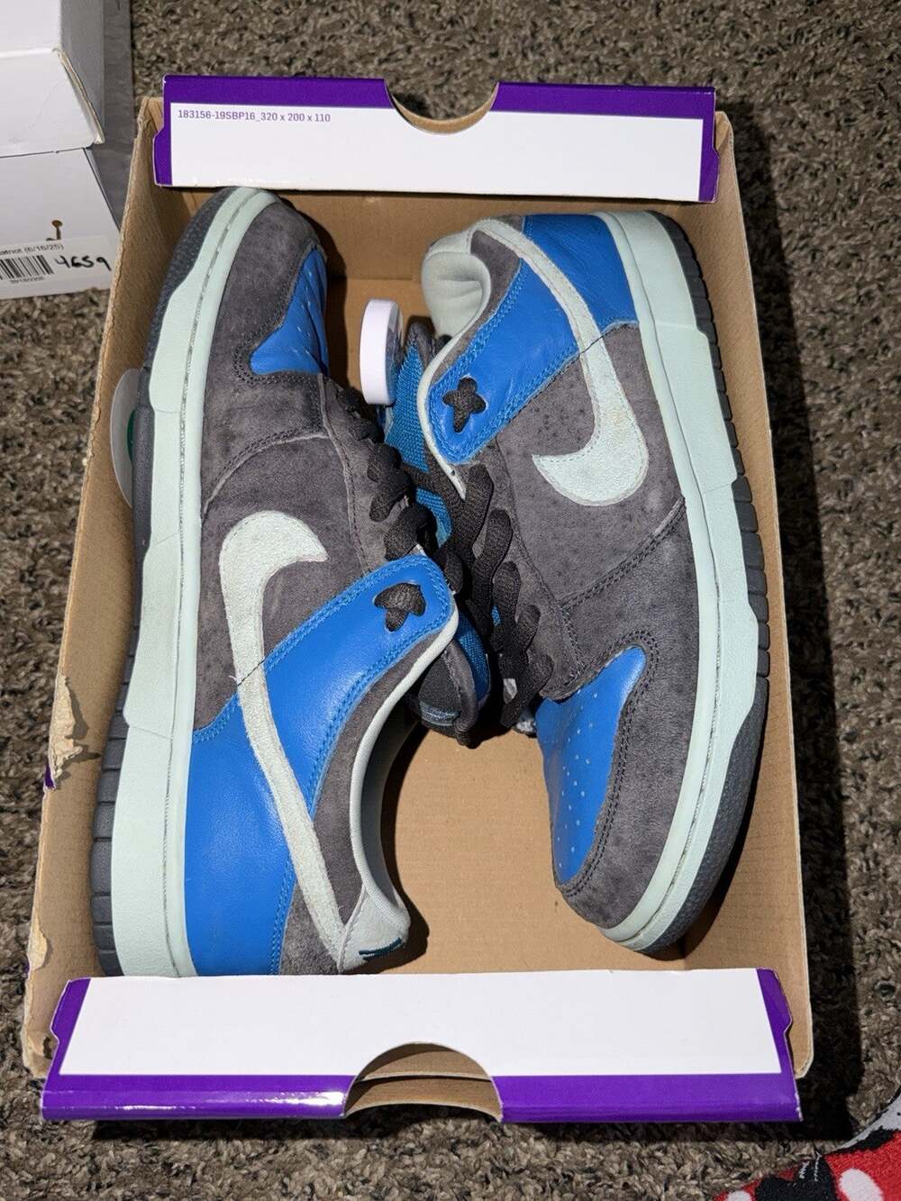 Size 9.5M/11W - Nike SB Dunk Low Aqua Chalk 304292-032 Pre-Owned